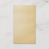 Retro Rustic microfoon singer muziek Visitekaartje (Achterkant)