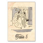  Retro Rustic Old 50s Pop Art Comic Wedding Kaart (Voorkant)
