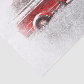  Retro Rustic Red Boerderij Truck Tissuepapier (Detail)