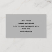 Retro Rustic Red Grey Boerderij Truck Visitekaartje (Achterkant)