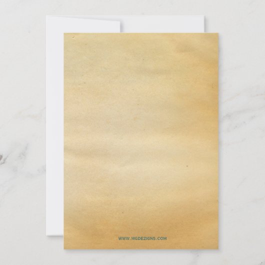 Retro Rustic St Patricks day Party Kaart (Achterkant)