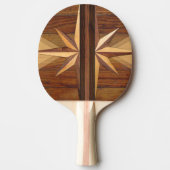 Retro Rustic Wood Tafeltennisbatje (Voorkant)