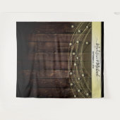 Retro Rustieke Trouwfoto Booth Achtergrond Wandkleed (Voorkant (horizontaal))