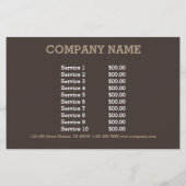 retro rustieke westerse landelijke chic kanten sch flyer (Achterkant)