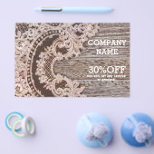 retro rustieke westerse landelijke chic kanten sch flyer (Enkel)