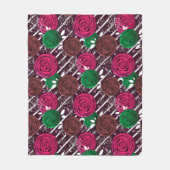 Retro-, rustig-, folk- fleece deken (Voorkant)