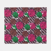 Retro-, rustig-, folk- fleece deken (Voorkant (Horizontaal))