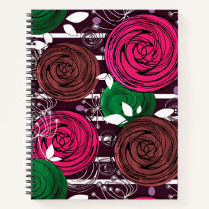 Retro-, rustig-, folk- notitieboek