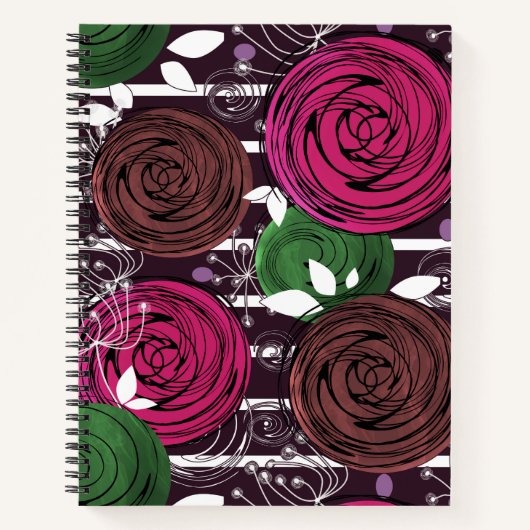 Retro-, rustig-, folk- notitieboek (Voorkant)