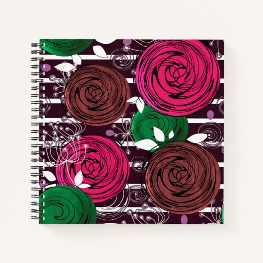 Retro-, rustig-, folk- notitieboek (Voorkant)