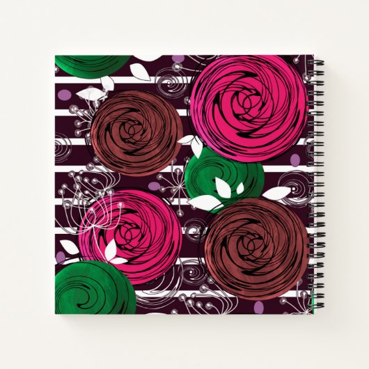 Retro-, rustig-, folk- notitieboek (Achterkant)