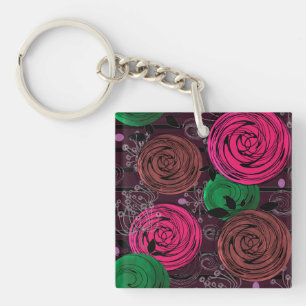 Retro-, rustig-, folk- sleutelhanger