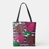 Retro-, rustig-, folk- tote bag (Achterkant)