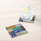 Retro Rusty-Borden Kartonnen Onderzetters (Insitu)