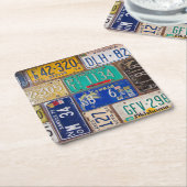 Retro Rusty-Borden Kartonnen Onderzetters (Schuin)