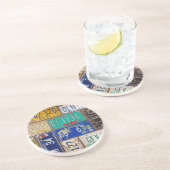 Retro Rusty-Borden Zandsteen Onderzetter (Zijkant)