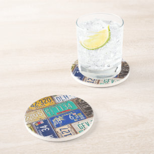 Retro Rusty-Borden Zandsteen Onderzetter