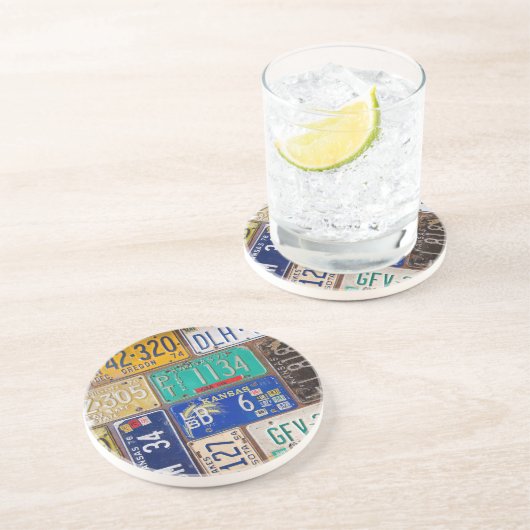 Retro Rusty-Borden Zandsteen Onderzetter (Zijkant)