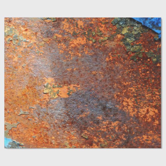 Retro Rusty Grunge Texture Pattern Cadeaupapier (Vlak)