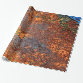 Retro Rusty Grunge Texture Pattern Cadeaupapier (Uitgerold)