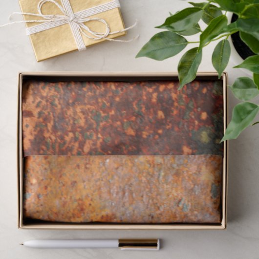 Retro Rusty Grunge Texture Pattern Tissuepapier (Geschenk)