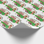 Retro RV Camper | Camping thema Cadeaupapier (Hoek)