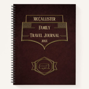 Retro RV Camper Travel Journal Notitieboek