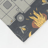 Retro RV Camping Fleece Blanket (Hoek)