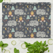 Retro RV-camping Theedoek (Gevouwen)