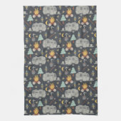 Retro RV-camping Theedoek (Verticaal)