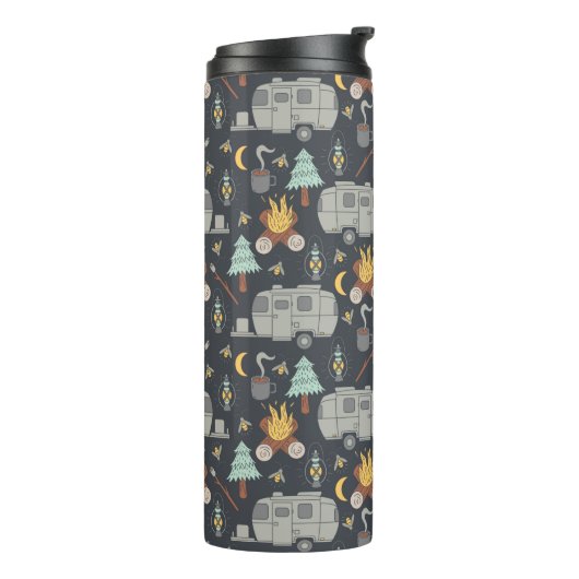 Retro RV-camping Thermosbeker (Gedraaid links)
