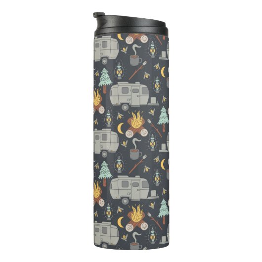 Retro RV-camping Thermosbeker (Geroteerd rechts)