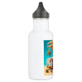 Retro RV en palmbomen Waterfles (Links)