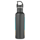 Retro RV en palmbomen Waterfles (Achterkant)