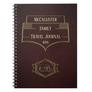 Retro RV Motorhome Travel Journal Notitieboek