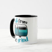 Retro RV Turquoise Koffiemok Mok (Voorkant links)