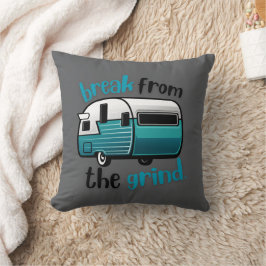 Retro RV Turquoise Kussen