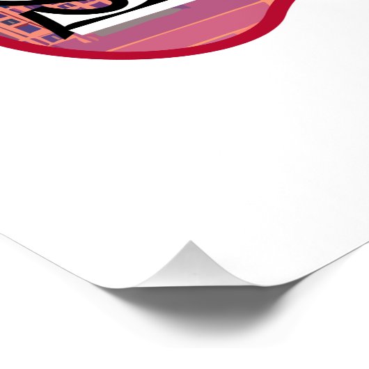 Retro Sachsen Skyline Perfect Poster (Hoek)