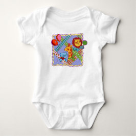 Retro Safari Dieren Baby Onesie Romper