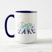 Retro Sage Lake 15oz Mok (Links)