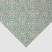 Retro Sage & Sand  Mandala Deco Ogee Fans Tissuepapier (Detail)