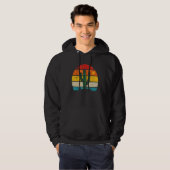 Retro Saguaro Cactus Cactus Sunset Opuntia Cactace Hoodie (Voorkant volledig)