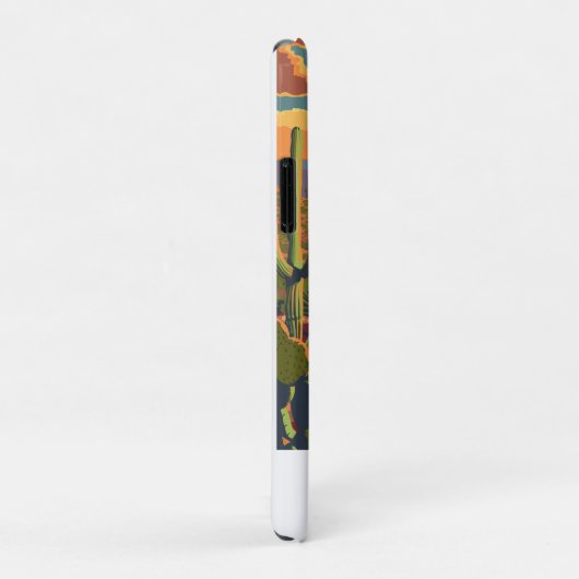 Retro Saguaro Schilderachtig Uitzicht Case-Mate iPhone Case (Achterkant/rechts)