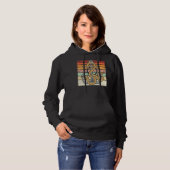 Retro Sail Boat Anchor Skipper Nautical Sailor Sai Hoodie (Voorkant volledig)