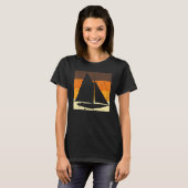 Retro Sailboat Skipper Ship Catamaran Yacht Sail S T-shirt (Voorkant volledig)