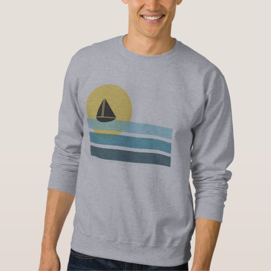Retro Sailboot Sweatshirt (Voorkant)