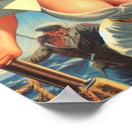 Retro Sailor Pin-up Poster (Hoek)