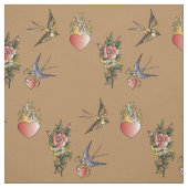 Retro Sailor Tattoo Print Stof (Swatch)