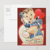  Retro Sailor Valentijn Kaart (Voorkant / Achterkant)