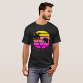 Retro Saint Lucia Beach T-shirt (Voorkant volledig)